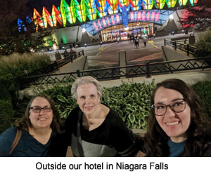 Outside our Hotel in Niagara Falls