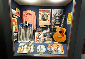 Display of Tex Ritter memorabilia