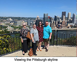 Viewing the Pittsburgh skyline